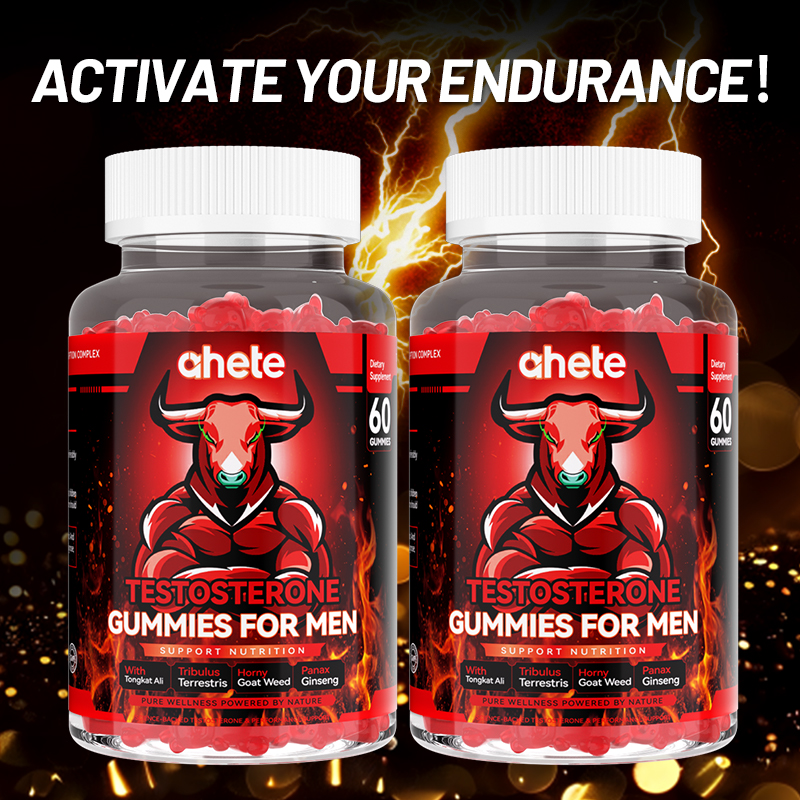 Ahete Male Testosterone Chewable Tablets - Promotes daily health maintenance and stable energy levels in men. The formulation is gentle and free of irritating ingredients. It is gluten-free and wheat-free, suitable for long-term regular maintenance.