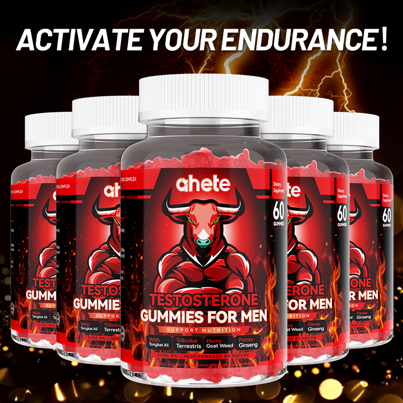 Ahete Male Testosterone Chewable Tablets - Promotes daily health maintenance and stable energy levels in men. The formulation is gentle and free of irritating ingredients. It is gluten-free and wheat-free, suitable for long-term regular maintenance.
