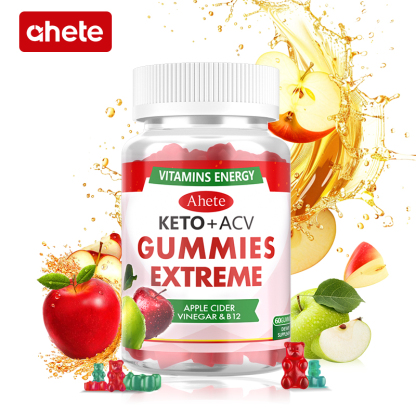 Apple Cider Vinegar Gummies with Vitamin B6 & B12, 60 ACV Gummies Dietary 