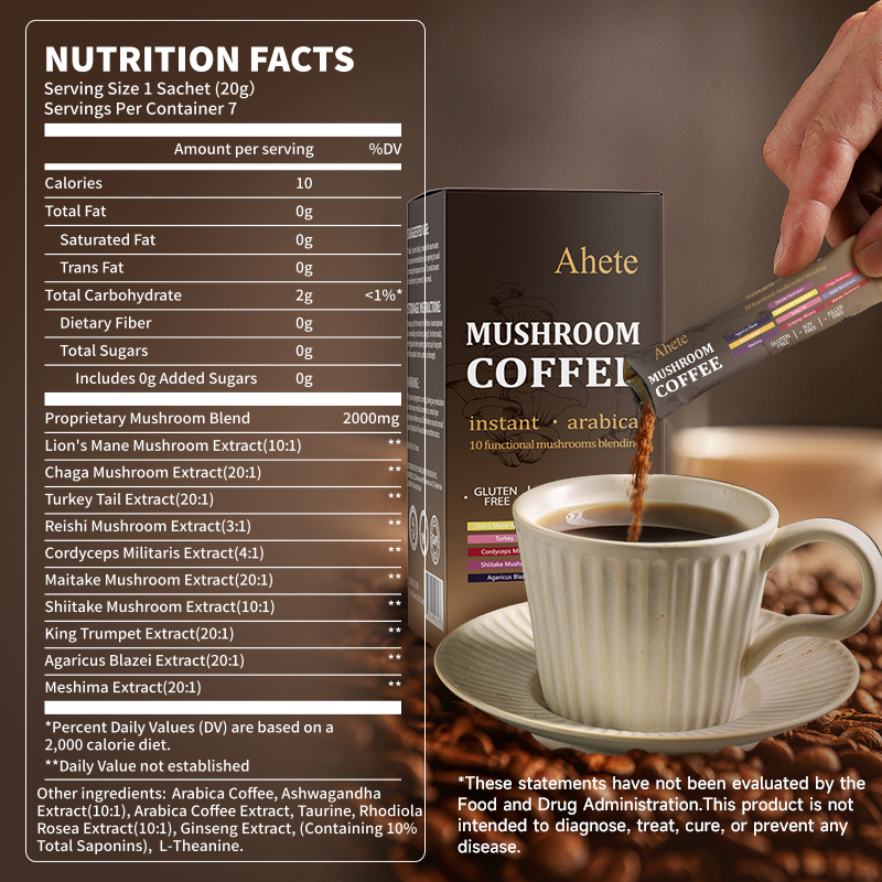 MUSHROOM COFFEE--MULTI-NUTRIENT MUSHROOM COFFEE