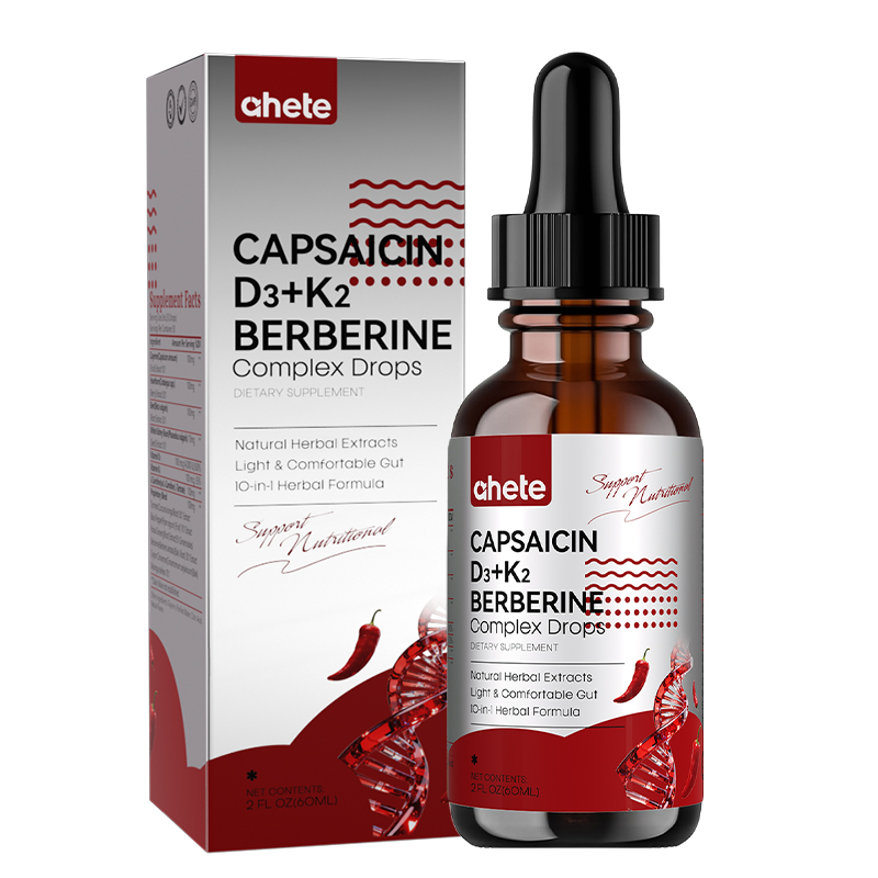 Ahete capsaicin D3+k2 berberine complex drops