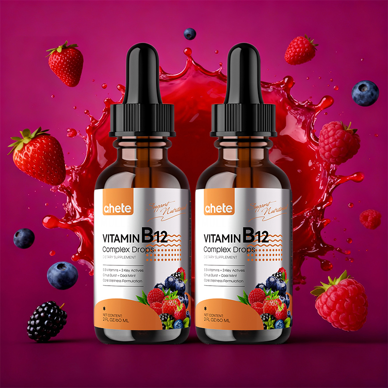 AHETE High Potency Liquid Vitamin B12 Drops - Each Serving Contains 5000 Micrograms Of B12, Full Spectrum B Complex, A Powerful Energy And Vitality Booster, with Added PQQ And L-theanine, 60ml, 30-day Supply.
