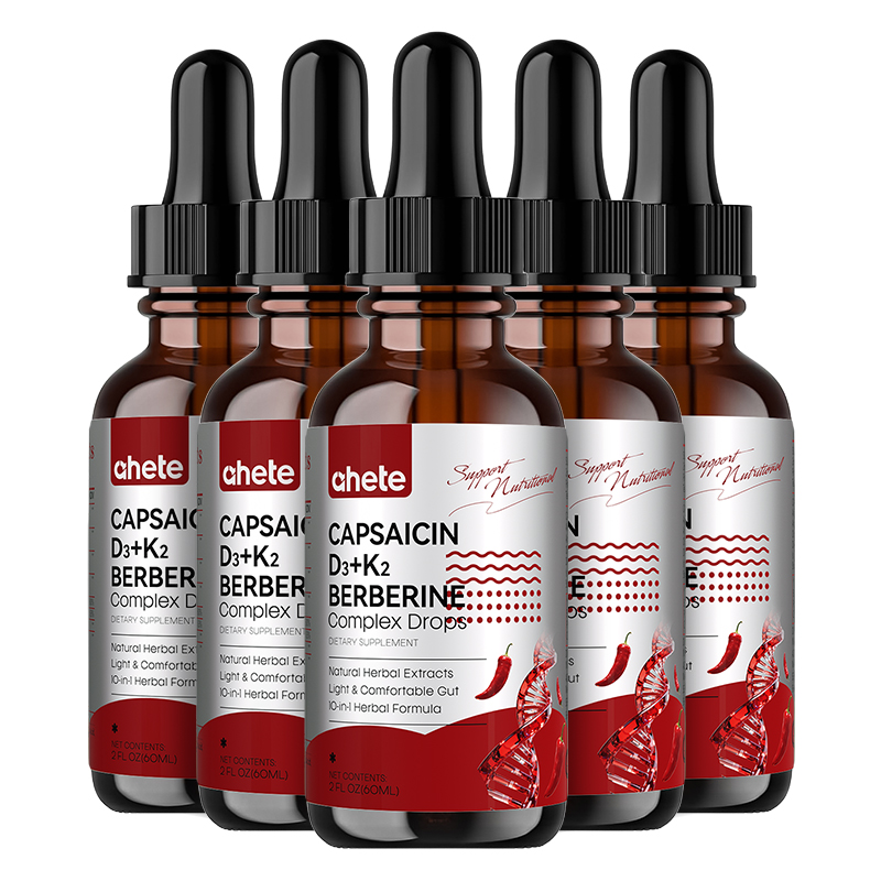 Ahete capsaicin D3+k2 berberine complex drops