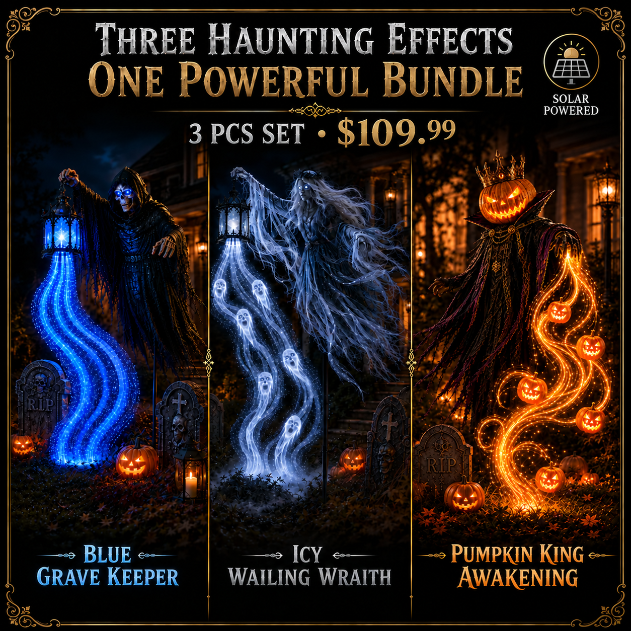 🎁Today 60% OFF🎁💀Animated Soul Harvester Solar Garden Light