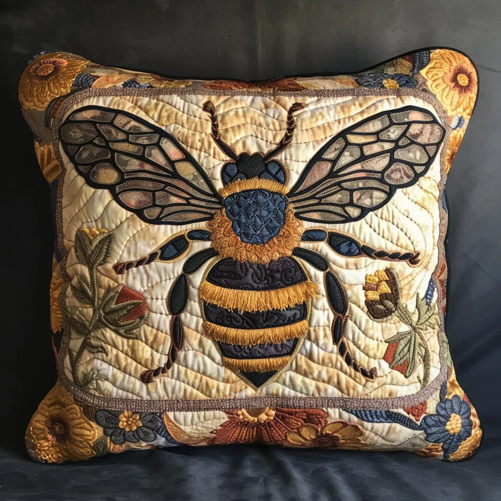 Bee Quilted Pillow
