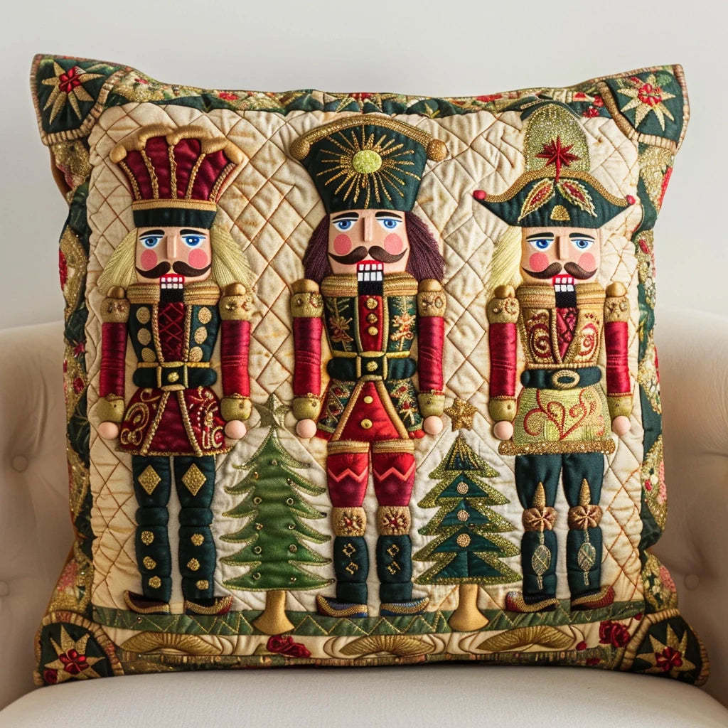 Nutcracker Quilted Pillow