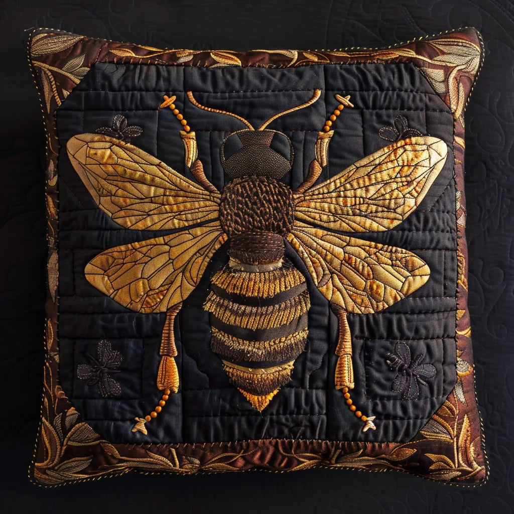 Bee Quilted Pillow