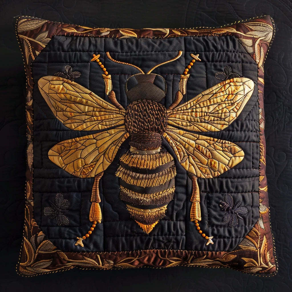 Bee Quilted Pillow