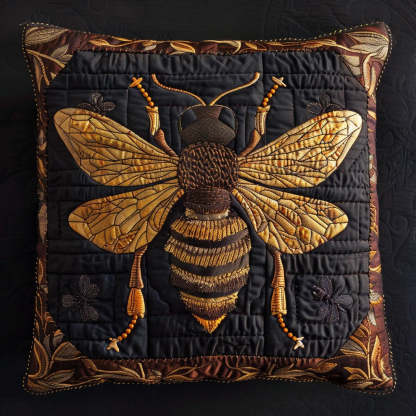 Bee Quilted Pillow