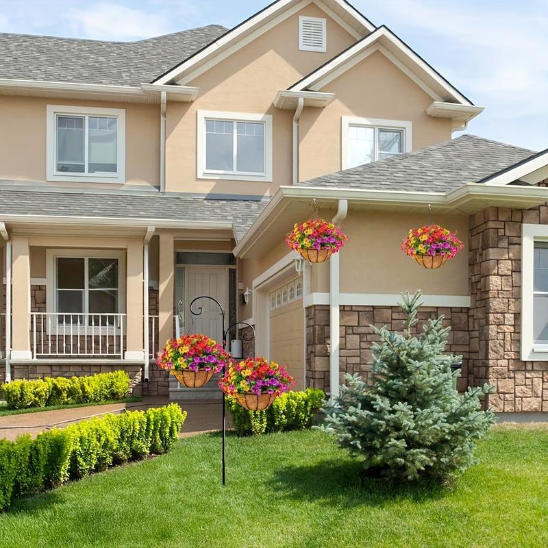 Last Day Promotion! 🔥 Simulated Hanging Flower Basket🌸 No Watering, No Wilting💧—Just a Picture Perfect Home Every Single Day.