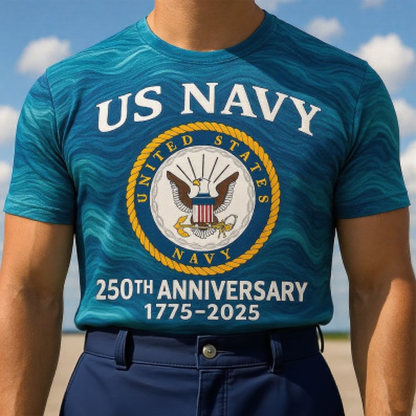 🔥 LAST DAY 50% OFF – Honor the Seas™ Navy Tee