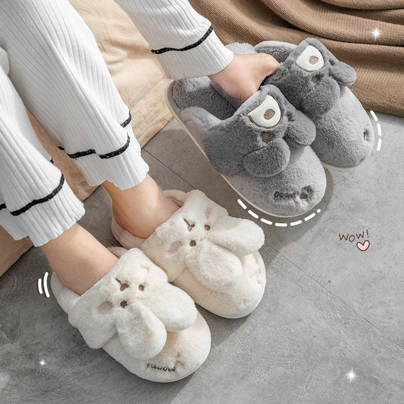 Non-Slip Soft Warm House Shoes Women Winter Home Slippers