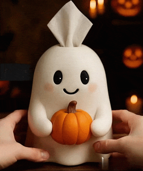 Spooky Ghost Tissue Box Holder – Halloween Décor Must-Have 👻