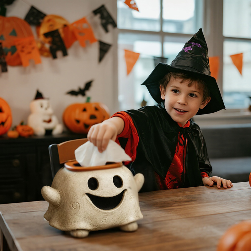 Spooky Ghost Tissue Box Holder – Halloween Décor Must-Have 👻