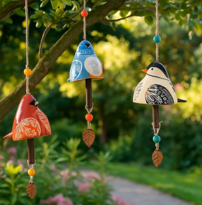 Nature’s Melody Bird Bell – Decorative Hanging Wind Chime