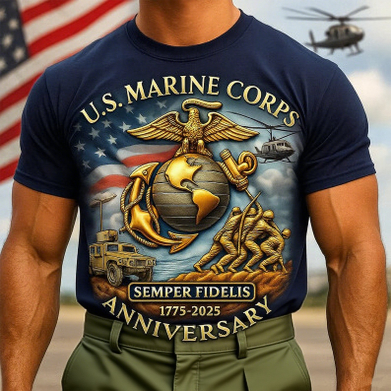 🔥 LAST DAY 50% OFF – USMC Core Values™ Anniversary Tee