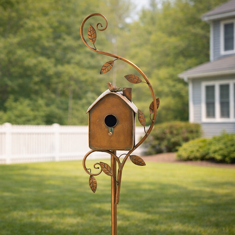 Garden Outdoor Metal Birdhouse Decorative Household