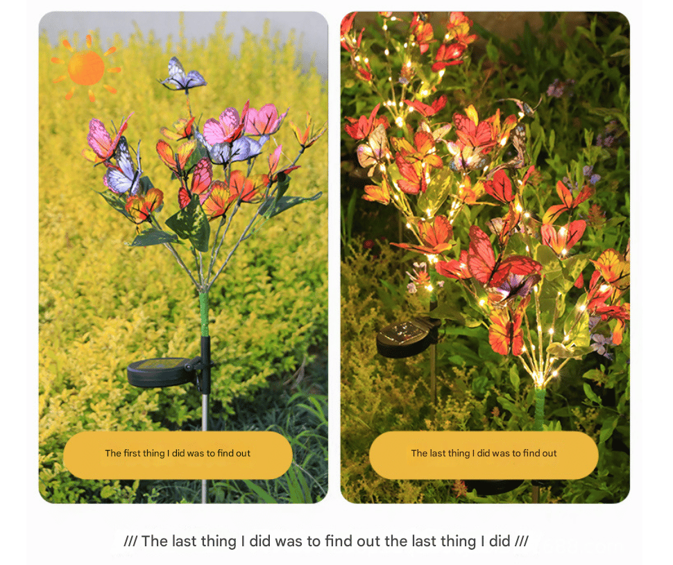 🦋Solar Outdoor Butterfly Lights💐