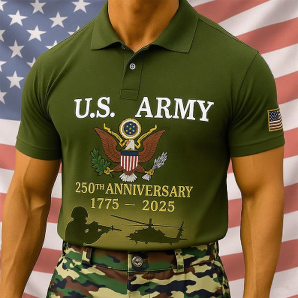 🔥 LAST DAY 50% OFF – ARMY STRONG 250™ Heritage Tee Honor. Duty. 250 Years of U.S. Army Pride