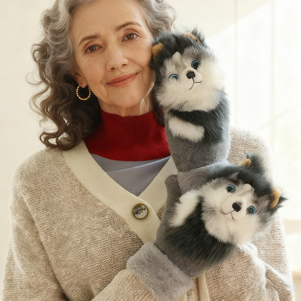 🎉The Perfect Gift ✨Hand-knitted animal Mittens for Adult