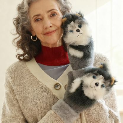 🎉The Perfect Gift ✨Hand-knitted animal Mittens for Adult