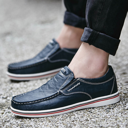 🔥Hot Sale🔥Men's Slip-On Genuine Leather Orthopedic Casual Shoes Work Shoes