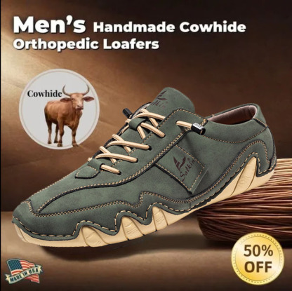 Last day 70% off 🔥⏱️Christmas sale⏱️🔥Men's genuine slip-on loafers