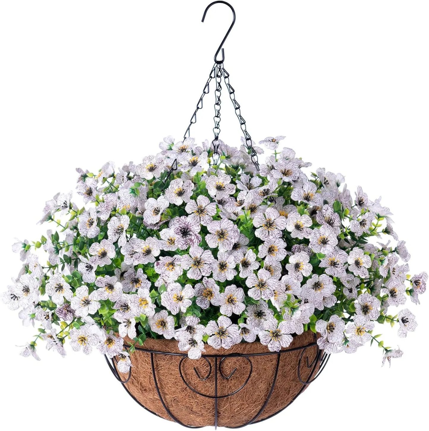 Last Day Promotion! 🔥 Simulated Hanging Flower Basket🌸 No Watering, No Wilting💧—Just a Picture Perfect Home Every Single Day.