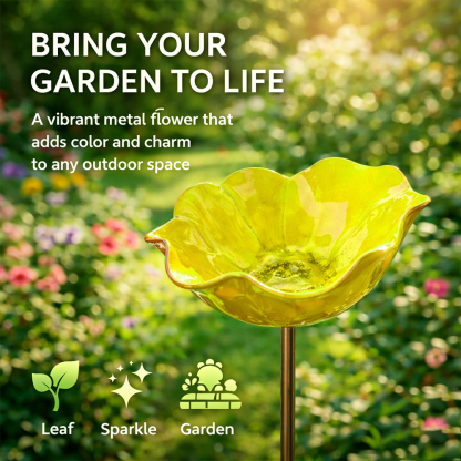 💖🎁2026 Mother's Day Gifts 50% Off--🎁Handmade Metal Flower Garden Stake🐦
