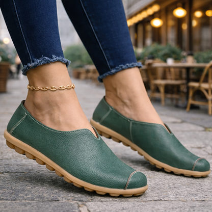 Women’s Casual Flat-Heel Cow Tendon Low-Top Shoes