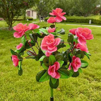 Simulation Azalea Flower Ground Stake Solar Light💐💡