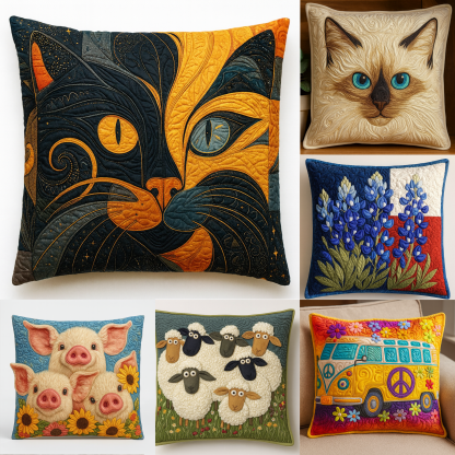 Interesting Quilted Pillow