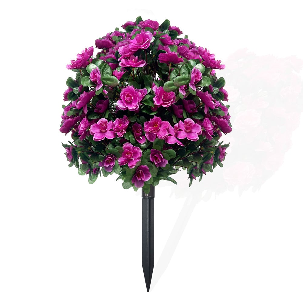 Artificial Boxwood Topiary Ball Trees with Ground Spikes