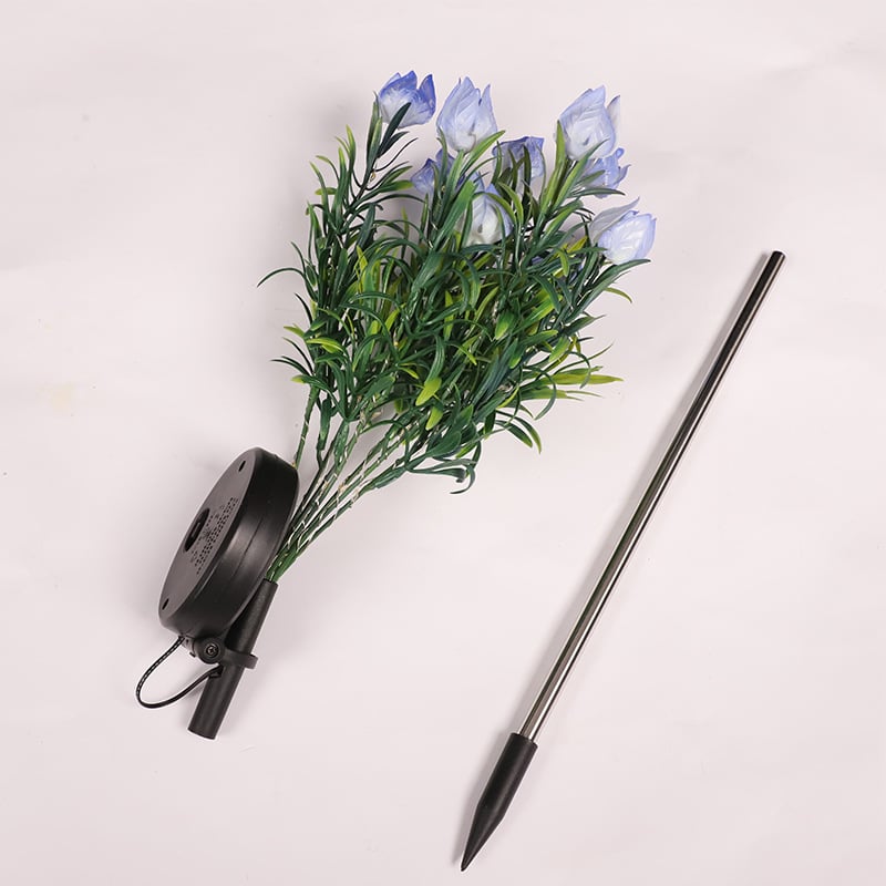 Solar Powered Gardenia Flower Ground Stake Garden Lights