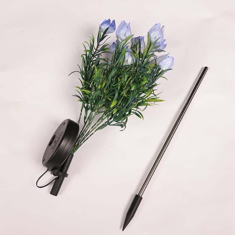 Solar Powered Gardenia Flower Ground Stake Garden Lights