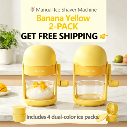 🍓 Two-Flavor Ice Shaver – Summer Fun for Everyone