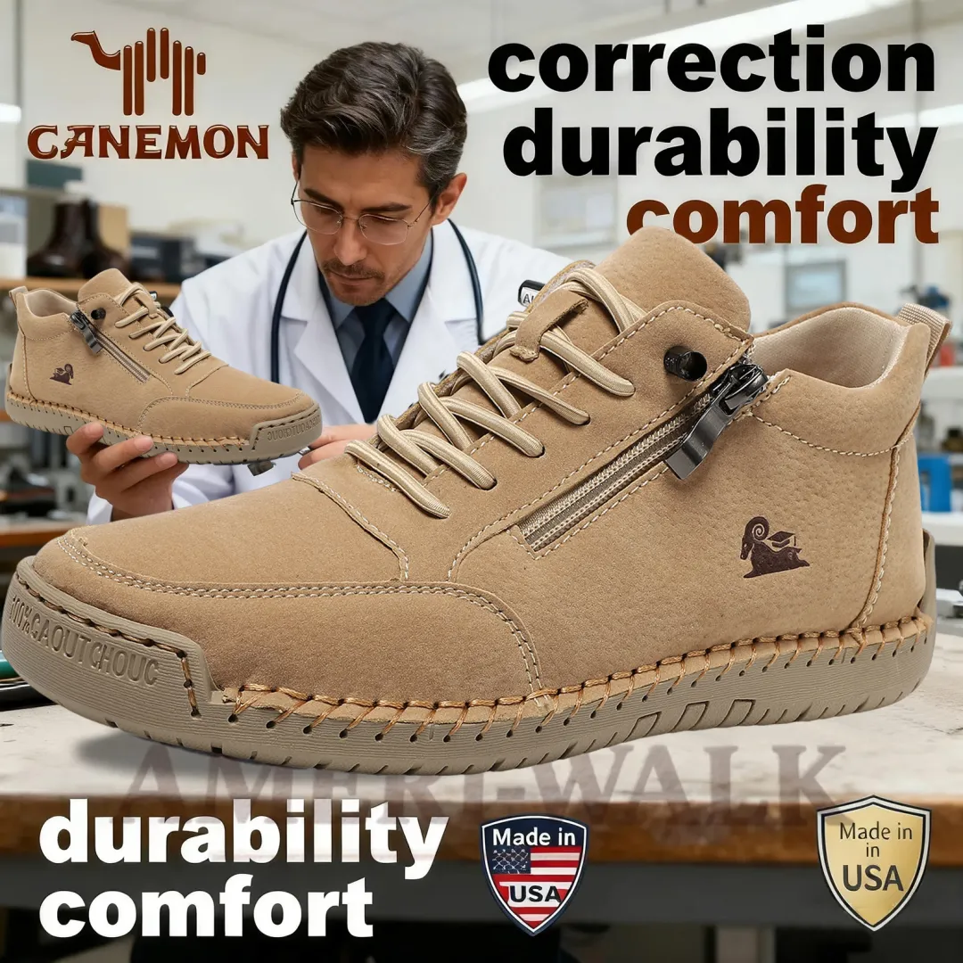 ⏰Promotion - 70% OFF🔥  Unisex Leather Loafer Orthopedic Walking Shoes