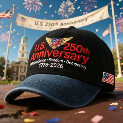 U.S. 250th  Anniversary Retro Washed Cap