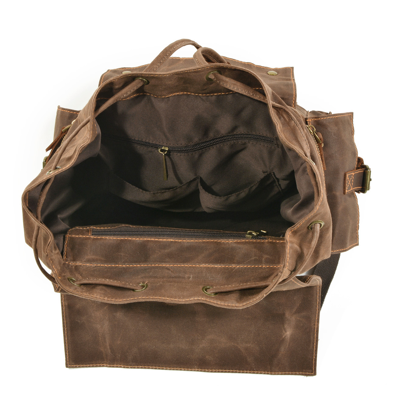 Beeswax Canvas Travel Retro Backpack