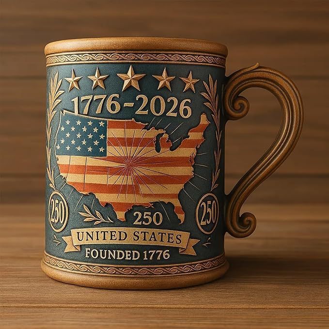 🔥 LAST DAY 50% OFF – 250 Years of Freedom™ Commemorative Mug