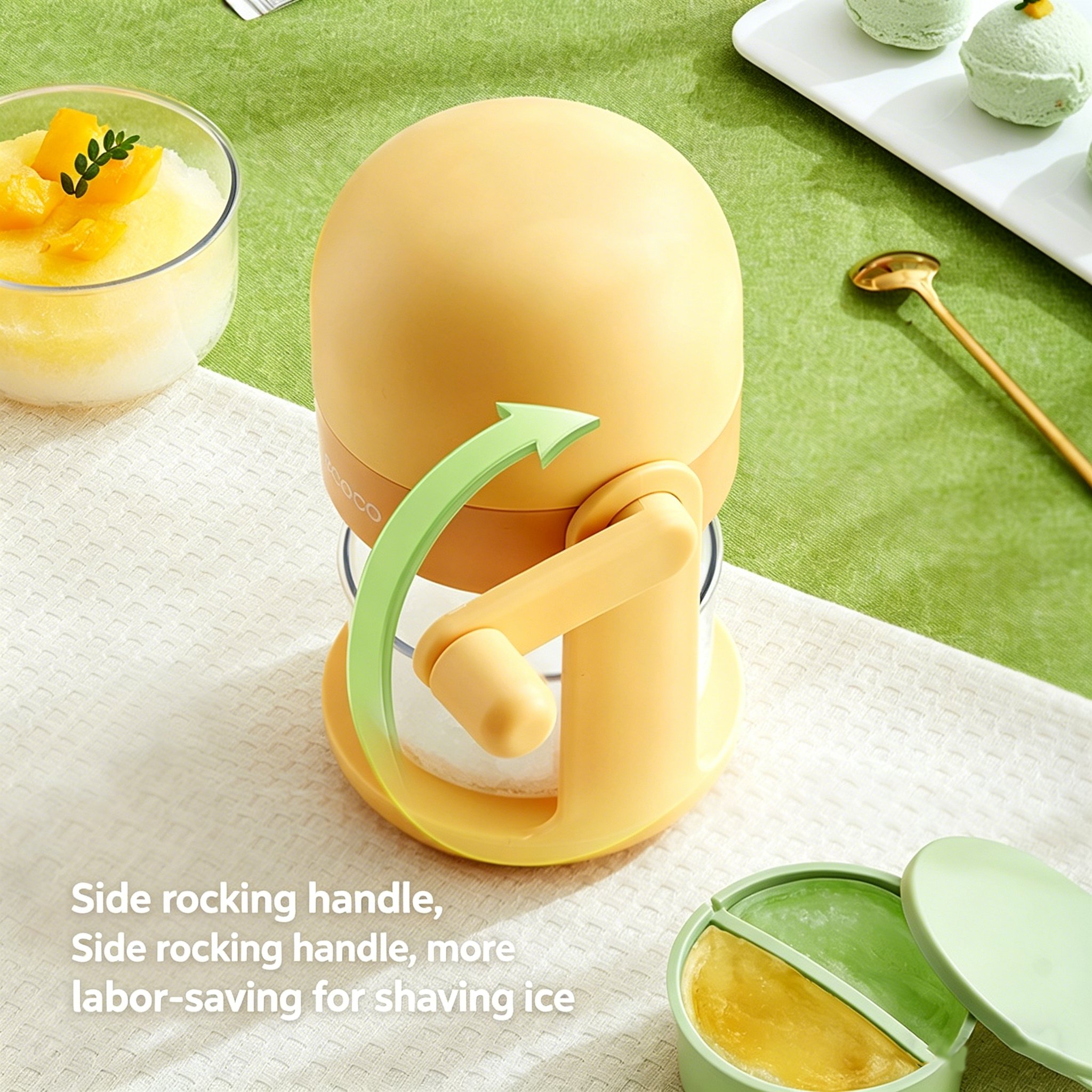 🍓 Two-Flavor Ice Shaver – Summer Fun for Everyone