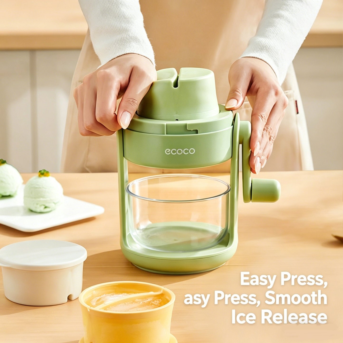 🍓 Two-Flavor Ice Shaver – Summer Fun for Everyone