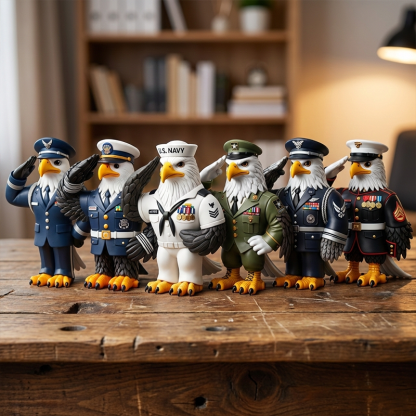 🦅BeatyArt™ Patriotic Eagle Military Figure | Resin Collectible Decor