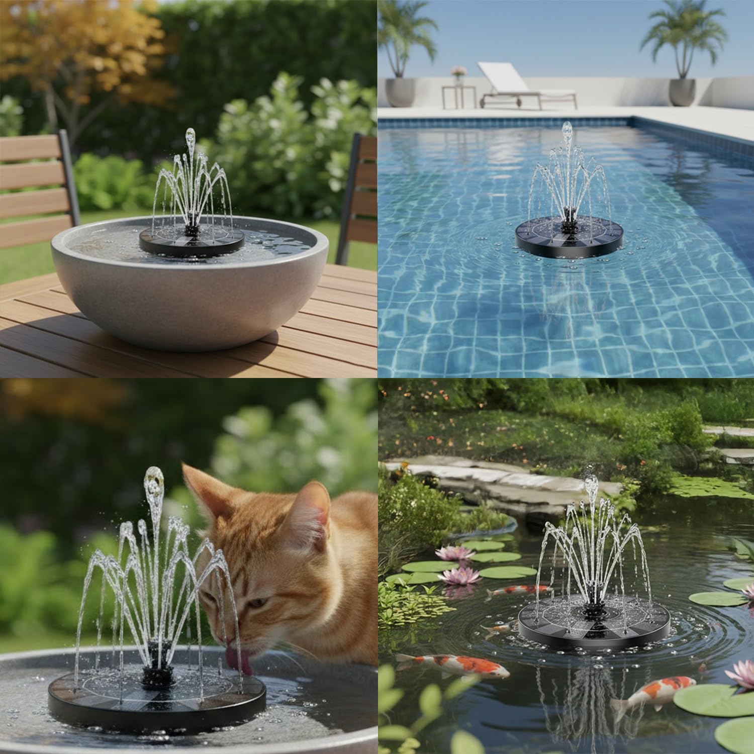 Solar Bird Bath Fountain Pump
