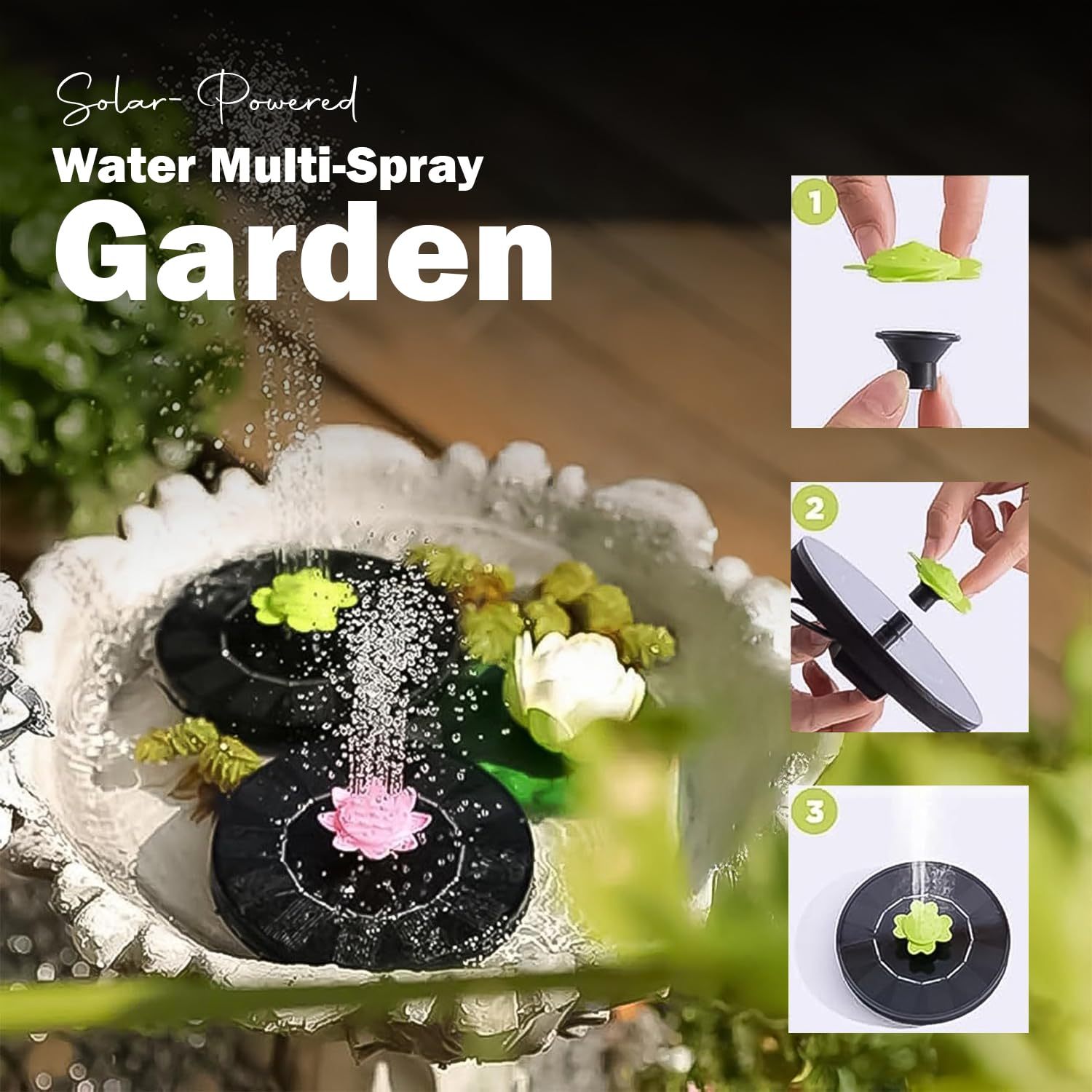 Solar Bird Bath Fountain Pump