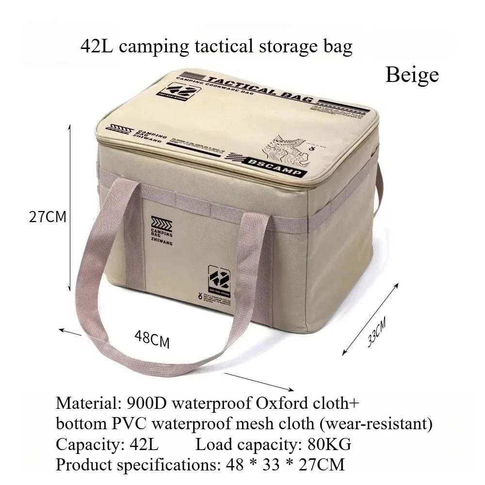 🔥Large Capacity Outdoor Folding Storage Bag Waterproof Portable Camping & Picnic Organizer