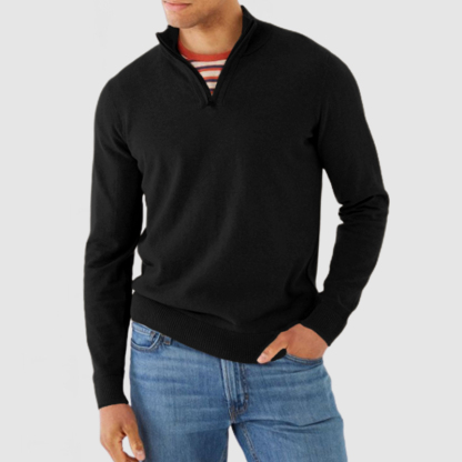 Men's Stand Collar Casual Cashmere Basic Sweater