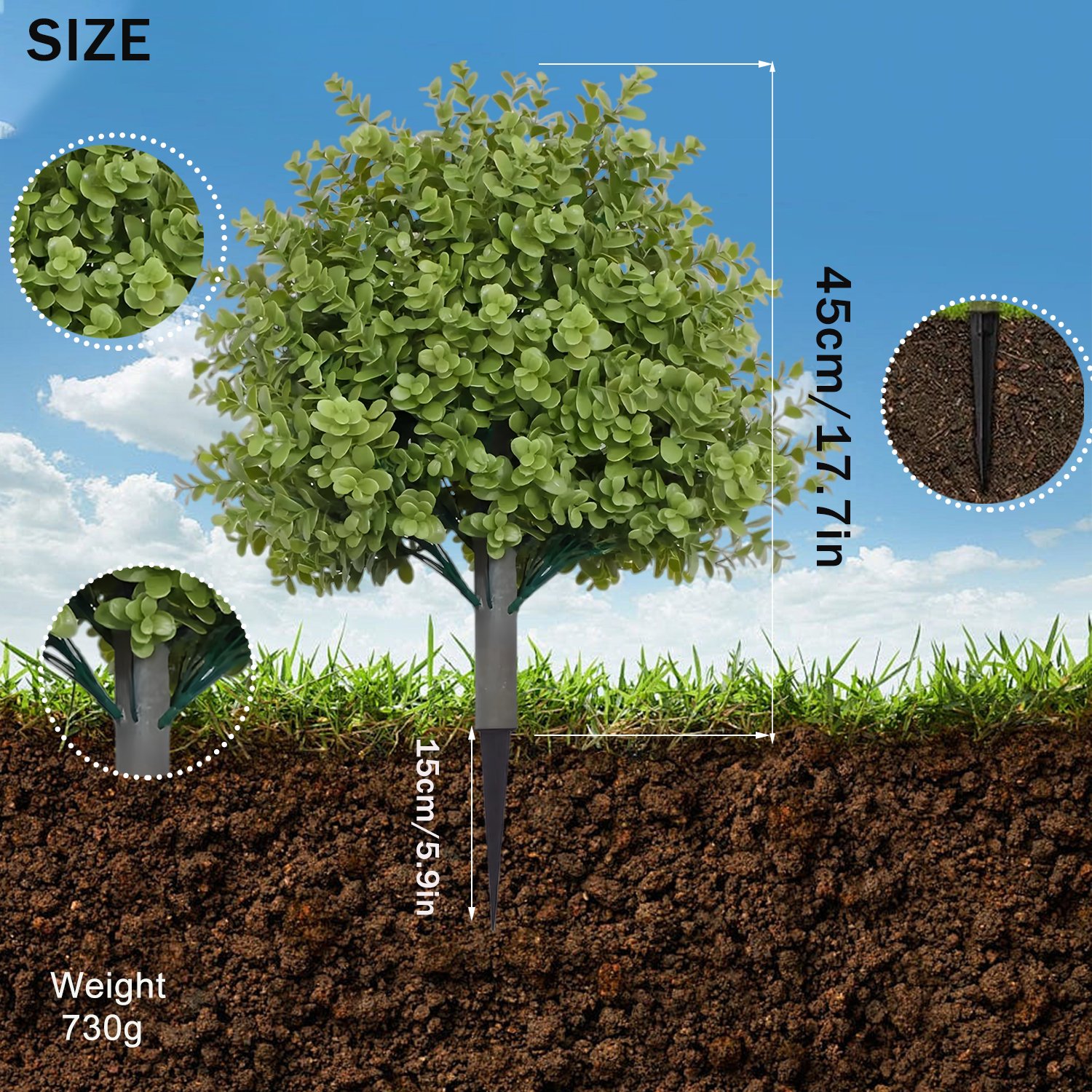 🌳Artificial Topiary Ball Tree