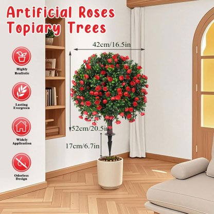 🌳Artificial Boxwood Topiary Ball Trees & Lavender Trees