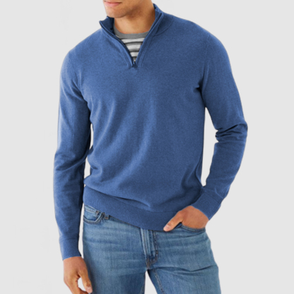 Men's Stand Collar Casual Cashmere Basic Sweater